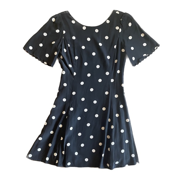 SEZANE Faustine Polka-Dot Dress in Black - Picture 5 of 5